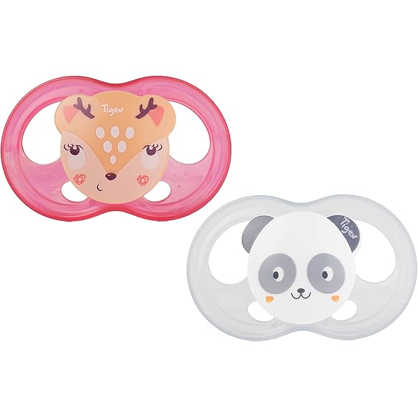 Lot De 3 Sucettes Jour/nuit Réversible Fille 0 à 6 Mois Tigex
