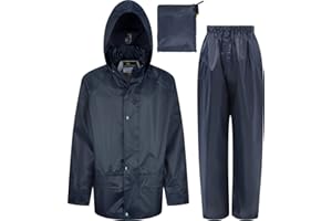 WETPLAY Kids Waterproof Jacket and Trouser Suit Set Boys or Girls