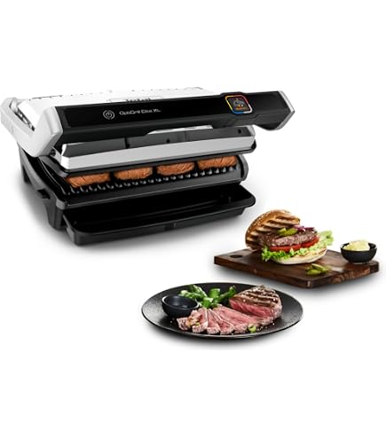 Group SEB Grillplatte Unten – Kompatibel Mit Tefal Rowenta Optigrill Elite XL GC760D, Ersatzteil TS-01043990, Für Perfekte Grillabende