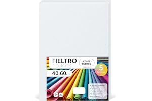 m-office Hantverksfilt, färgfilt, mjukt och flexibelt, material för sömnad, lappverkstyger, perfekt för gör-det-själv-projekt, hantverk eller dekoration, 40 x 60 cm (blå, 5 st)