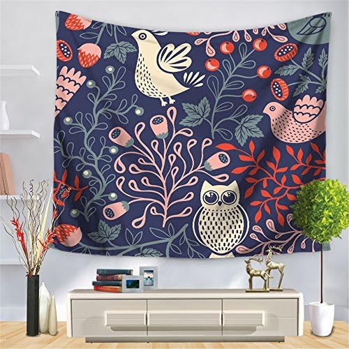 HmDco Cartoon Owl Tapestry Wall Hanging Beach Towel,5#,150*130cm