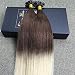 Sunny 50 Strands Ombre Pre Bonded U tip Huamn Hair Extensions Dark Brown to Bleach Blonde 100% Remy Brazilian Human Hair Extensions 16inch