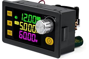 DEWINLVD Regolatore di tensione 12V DC convertitore step down convertitore DC DC converter 12V 5V, DC 6-36V a DC 0-36V 120W 6A VA colore LCD modulo di potenza regolatore protezione (SK120)