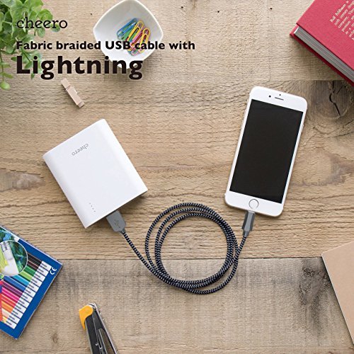 Zeuste Nylon Kabel 1.5m iPhone Ladekabel Verbindungskabel Lightning haltbar Datenkabel für Apple iPhone 6 Plus/6 /5/5S/6s iPad 4 iPad Mini/Air Arbeitet mit neuesten iOS-Update (GRAU) - 6