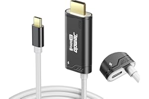 JEMDO Switch 2 USB C auf HDMI Kabel – Tragbares TV Dock, USB C HDMI Adapter 2.0, 2 m, 4K@60Hz, 18 Gbps, PD 100 W, Kompatibel mit Switch 2/OLED/2017, Steam Deck, ROG Ally – Schwarz