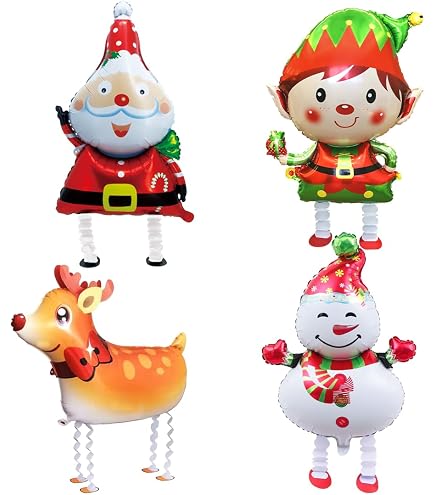 ADDOBBI NATALIZI - KIT ELFO DI BABBO NATALE CON PALLONCINI