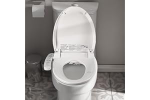 awolsrgiop Toilettensitz WC Bidet, Bidet Sitz Elektrisch Dusch WC Bidet Sitz Smart Dusch Selbstreinigender Bidet-Toilettensitz-Aufsatz mit Sitzheizung und Automatische Desodorierung