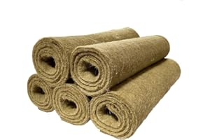PEMMIPRODUCTS Alfombra para roedores de 100% cáñamo, 120 x 50 cm, 5 mm de Grosor, Paquete de 5 Unidades (6,60 por Unidad), Alfombra para Jaula, para Cubrir el Suelo