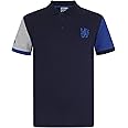 Chelsea FC Mens Polo Shirt Crest Official Football Gift