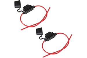 ECENCE 2x gniazdo bezpiecznika do Samochód Łódź Ciężarówka Motocykl Przyczepa kempingowa osobowych gniazdo bezpiecznika bezpiecznik płaski nożowy 14AWG