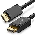 UGREEN 4K 1.2 Version Gold Plated DP to DisplayPort Cable Resolution (2M), Black (DP102)