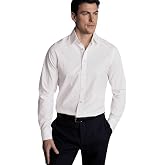 Erkek Beyaz Slim Fit Uzun Kollu Klasik G&ouml;mlek | Ofis ve İş Ortamı, D&uuml;ğmeli Yaka, Dar Kesim, G&uuml;nl&uuml;k Kullanım, Uzun Kol