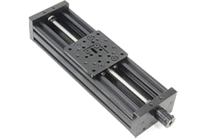 Zeberoxyz 250mm 4080U Aluminum Profile Z-axis Screw Slide Table Linear Actuator for 3D Printer and DIY CNC Router Parts X Y Z Axis