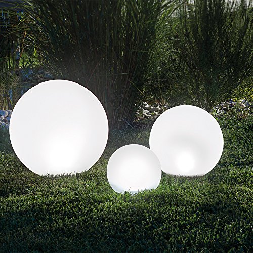 Solar Leuchtkugel 3er Set 20,30 und 40 cm 7 Lichtfarben Dauerlicht oder Wechsellicht 8 Std. Leuchtdauer Solarleuchte esotec 102614 - 2