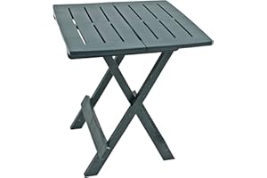 TRABELLA BARI Garden Side Table, Polypropylene, Green, 45cm
