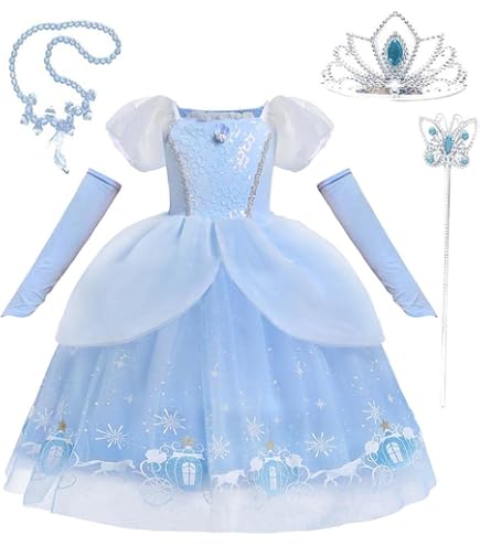 Déguisement Princesse Jasmine Pour Fille – Jupe Tulle Et Bandeau – Costume Fête Anniversaire 2-3 Ans