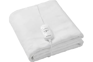 Emperial Double Electric Blanket | Heated Fitted Mattress Underblanket, Cover, Bed Warmer Pad - 3 Heat Settings & Machine Washable - 120 x 135 cm