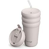 Stevig 3 Bubble Two-Cap Straw Tumbler &Ccedil;elik Termos 600 ML Crushed Rock ST-244