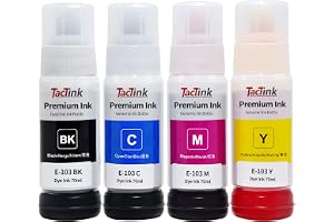TacTink E-103 Ink Bottle for E-103 for Ep EcoTank L1110/L1210/L1250/L3100/L3101/L3110/L3111/L3150/L3151/L3156/L3160/L3210/L3211/L3250/L3251/L3256/L3260/L3266/L3550