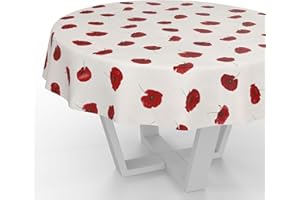 ANRO Obrus ceratowy, zmywalny, motyw kwiatu maku