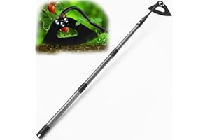 FLY HAWK Garden Hoe, 177 cm High Performance Hollow Hoe Garden Tool with Adjustable Length Metal Handle, with Sharp Blade for Digging, Weeding, Cutting and Losing Soil