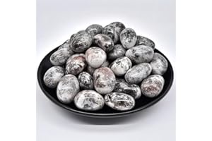 SigMntun Yooperlit Trommelsteine 1.5 cm, 170 g – polierte Edelsteine, natürliche Kristalle & Heilsteine, Halbedelsteine, bunte Glückssteine für Chakra, Deko & Mineralien Set