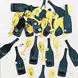amscan Silvester Konfetti Cheers Party-Deko schwarz-Gold 14g Einheitsgröße