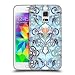 Produktbild Offizielle Micklyn Le Feuvre Indigo Blau Art Nouveau Mit Pfirsichblumen Muster 2 Ruckseite Hülle für Samsung Galaxy S5 mini