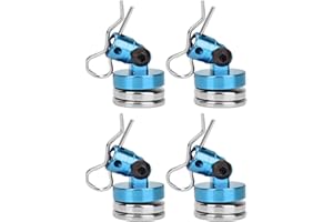 Pilipane RC Magnetic Stealth,Strong Magnet RC Car Shell Column Post,4Pcs Metal Magnetic Stealth Shell Body Post with Slotting,Invisible Body Post Mount for for SCX10 4WD for HSP 1/10 RC Car (Blue)