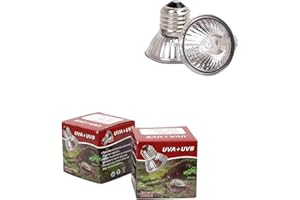 YANHE Lampe de chaleur en forme de tortue pour reptiles et reptiles E27 UVA+UVB (blanc)