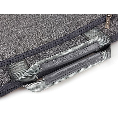 WIWU 15 Zoll Segeltuch Aktentasche Laptop Tasche Beutel mit Handgriff und Schultergurt Handtasche Aktenkoffer f  r MacBook Pro Tablet Notebook Busines