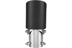 VOBOR Car Exhaust End Pipe, Exhaust Tips Muffler 63-89mm, Carbon Fiber Car Exhaust Tail End Pipe