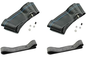 BISOMO Mila Manguera x2, cinta de llanta, dimensiones 2.75x16 pulgadas, acabado de alta calidad, para Simson S50 S51 S70, reparación fiable de neumáticos, con válvula de coche recta