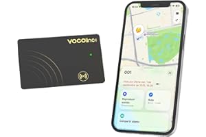 VOCOlinc Recargable Wallet Tracker Ultradelgado 1.6mm, Air Tag Card Localizador Compatible con Apple Buscar App (Solo iOS, Android Not Supported), Buscador de Objetos para Cartera, Maletas, Pasaporte