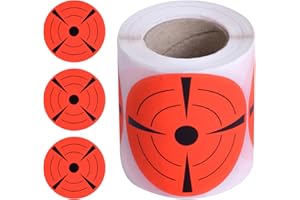 Dokeno 200 Pezzi Bersagli di Tiro Reattivi, 3 Pollici Adesivi Per Bersagli Autoadesivi Splatter Rotondi Adesivi Target Pasticcini Bersagli di Tiro Fluorescenti per Addestramento al Tiro
