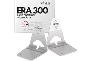 Sound Bass ERA300 Väggfäste, Lågprofil, Vit, Dubbelpack (2 st)