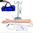 SUMBITOD Intravenous Practice Arm Kit, Phlebotomy and Venipuncture Practice Arm Teaching Template, Suit for Nursing Student Practice and Training