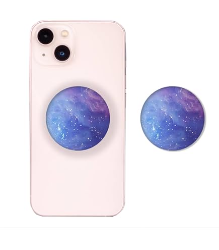 Lot De 4 Supports De Téléphone Avec Anneau Rotatif 360° - Design Marbré, Base Pliable, Compatible Smartphones Et Tablettes - 7