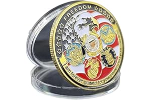 YIQILAFADA Cadeau souvenir souvenir de l'armée américaine Thank You Challenge sans pièce de monnaie Eagle Veteran Army Marine Corps Armed Forces