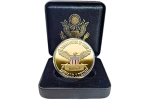 YIQILAFADA Moneta del presidente Donald Trump, moneta Trump 2024 con scritta "Take America Back Challenge"