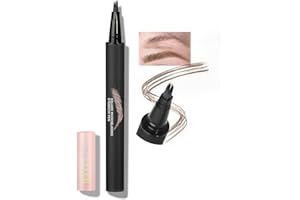 Anglicolor Penna per sopracciglia per microblading, penna naturale per sopracciglia, facile da colorare, lunga durata, asciugatura rapida, per modellare e riempire il trucco delle sopracciglia (02