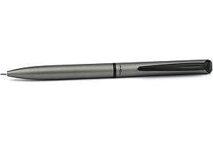 Pentel Energel BL2507 Wysokiej klasy żelowy wałek chowany 0,7 mm Metalowy korpus matowy szary i czarne atrybuty - Pudełko prezentowe