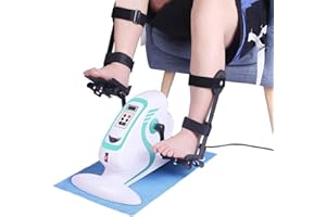 DZTBX Fitness Motorised Pedal Exerciser Electric Mini Exercise Bike,Portable Home Office Leg Arm Foot Cycle Bike with LCD Display Mini Cycling Trainer Stationary Exercise Leg Peddler