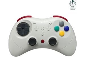 AKNES GuliKit Elves 2 Pro Wireless Controller for Switch/Switch 2, Windows, iOS and Android - Hall Effect Joysticks, 1000Hz Polling Rate, Switch1/2 Wake-Up, 3 Rumble Modes, Gyro Aiming - Retro