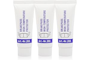 AuraAnge 3PCS Brakepads High-Temperature Protector – Silicone Grease for O-Rings, Brake Grease for Caliper Slider Pins, Heat & Cold Resistant Machine Lube – Ideal for Cars, Plumbers & Brake Pads