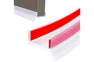 Flintronic Joint Plinthe Cuisine Profil D’étanchéité pour Socle Cuisine pour Plinthe de 15mm 16mm 17mm pour Bas de Sous Placard(Transparent, 5M)