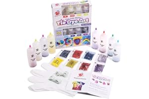 TBC The Best Crafts Kit de teinture pour nœuds 8 couleurs avec poudres de recharge