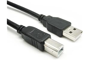 LYAI 6FT/2M 2.0 Printer Cable to USB, High Speed Printer Lead, USB2.0 A to B Lead, USB MIDI Cable for Audio Interface, Microphone Piano, MIDI Devices, Scanner, and Other PC/Mac Peripherals