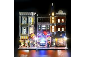 GEAMENT Upgraded Version LED Light Kit for Creator Expert Assembly Square - Compatible with 10255 Building Set (Model set Not Included)