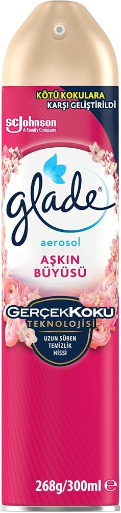 Glade Aerosol Oda Kokusu Aşkın Büyüsü 300 ml, Anında Ferahlık